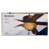G - Emerson Pro Series CF712 Ceiling Fan with Light Kit, 50 Inch Blade Span, New