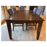 K - Dining Table with 6 Chairs and 18-Inch Leaf Extension