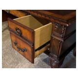 UL - Traditional Wood Executive Desk with Ornate Detailing