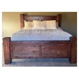 ULMBR - King Size Wooden Bed Frame with Headboard
