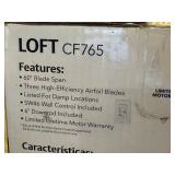 G - Emerson Loft CF765 60-inch Ceiling Fan with Wall Control- New