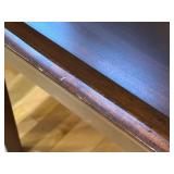 FLR - Pair of Wooden End Tables with Raised Edges