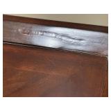 FLR - Pair of Wooden End Tables with Raised Edges