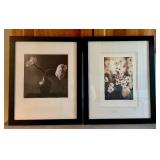 FLR - Pair of Thea Schrack Framed Floral Art Prints