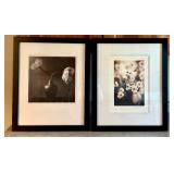 FLR - Pair of Thea Schrack Framed Floral Art Prints