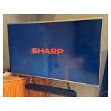 LR - Sharp 60-Inch LC-60LE857U LED TV with Boston Acoustics TVee 10 Sound Bar and Remote