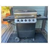 D - Char-Broil 5-Burner Propane Gas Grill with Tank and Side Shelf