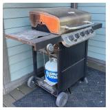 D - Char-Broil 5-Burner Propane Gas Grill with Tank and Side Shelf