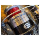 G - Fishing Gear Lot with 2 Field & Stream Life Jackets, 4 Rods with Reels, and Net