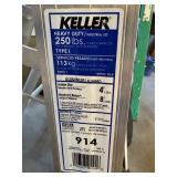 G - Group of 3 Step Ladders - Keller, Cosco, and Fiberglass Ladder
