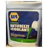 G - Lot of 4 Full Gallons Antifreeze Coolant Peak Red/Pink and NAPA Green