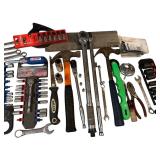 G - Items for the Garage- Assorted Garage Hand Tools and Automotive Cleaners Set
