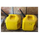 S - Pair of Full 5-Gallon Diesel Fuel Cans with Spouts