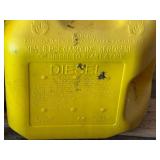 S - Pair of Full 5-Gallon Diesel Fuel Cans with Spouts