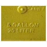S - Pair of Full 5-Gallon Diesel Fuel Cans with Spouts