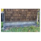 S - 8 Foot Metal Firewood Log Holder Rack