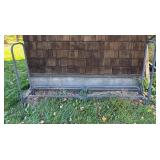 S - 8 Foot Metal Firewood Log Holder Rack