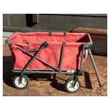 G - Pre-Owned Canvas Garden Wagon with Collapsible Frame