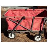 G - Pre-Owned Canvas Garden Wagon with Collapsible Frame
