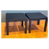 ML - Pair of IKEA LACK Black Side Tables