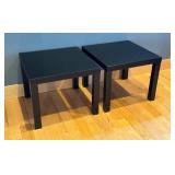 ML - Pair of IKEA LACK Black Side Tables