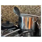 K - Assorted Cookware Set with Fry Pans, Stock Pots, Utensils, and Grater