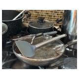 K - Assorted Cookware Set with Fry Pans, Stock Pots, Utensils, and Grater