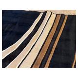 UL - Large Modern Area Rug with Abstract Wave Pattern