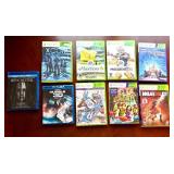 UL - Lot of 10 Xbox 360 Video Games and Blu-ray Discs