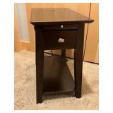 UL - Accent Table with Electrical Outlets and Drawer
