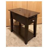 UL - Accent Table with Electrical Outlets and Drawer