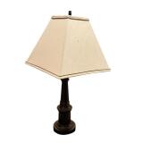 UL - 29 Inch Table Lamp with Black Base and Square Shade
