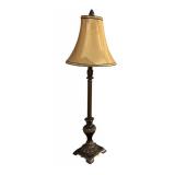 UL - 32 Inch Traditional Table Lamp with Ornate Base and Fabric Shade