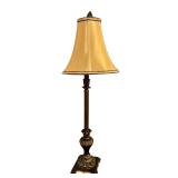 UL - 32 Inch Traditional Table Lamp with Ornate Base and Fabric Shade