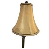 UL - 32 Inch Traditional Table Lamp with Ornate Base and Fabric Shade