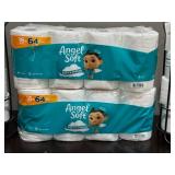 LR - Angel Soft 2-Ply Toilet Paper 32 Mega Rolls and Two Metal Toilet Paper Holders