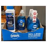 K - New Glisten Dishwasher Cleaner and Set of 4 Dawn Ultra Dishwashing Liquids