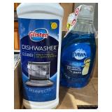 K - New Glisten Dishwasher Cleaner and Set of 4 Dawn Ultra Dishwashing Liquids