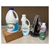 LNDRY - Household Laundry Lot with Bleach, Fabric Softener, Spray Starch, and Iron
