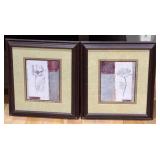 LR - Assorted Home Decor with Framed Art and Woven Baskets
