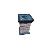Stone-Look Propane Gas Fire Column Stone-Look Propane Gas Fire Column