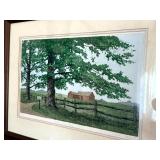 “Midsummer’s Day” 1982 Signed & Numbered Print by Paul Tait – Framed Rural Landscape “Midsummer’s Day” 1982 Signed & Numbered Print by Paul Tait – Framed Rural Landscape