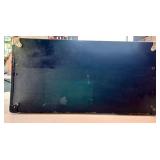 Antique Model A Car Trunk with Leather Handle and Lined Interior Antique Model A Car Trunk with Leather Handle and Lined Interior