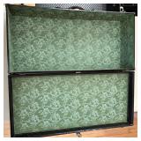 Antique Model A Car Trunk with Leather Handle and Lined Interior Antique Model A Car Trunk with Leather Handle and Lined Interior