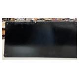 Antique Model A Car Trunk with Leather Handle and Lined Interior Antique Model A Car Trunk with Leather Handle and Lined Interior