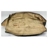 Antique Model A Car Trunk with Leather Handle and Lined Interior Antique Model A Car Trunk with Leather Handle and Lined Interior