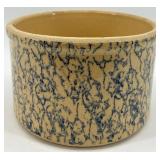 RRP Co. Roseville Stoneware Crock with Blue Spongeware Pattern RRP Co. Roseville Stoneware Crock with Blue Spongeware Pattern
