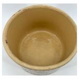 RRP Co. Roseville Stoneware Crock with Blue Spongeware Pattern RRP Co. Roseville Stoneware Crock with Blue Spongeware Pattern