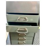 Metal Storage Cabinet with Locking Top Compartment and 6 Drawers Metal Storage Cabinet with Locking Top Compartment and 6 Drawers
