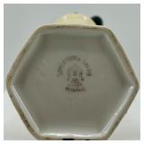 Antique Porcelain Hat Pin Holder with 5 Decorative Hat Pins Antique Porcelain Hat Pin Holder with 5 Decorative Hat Pins